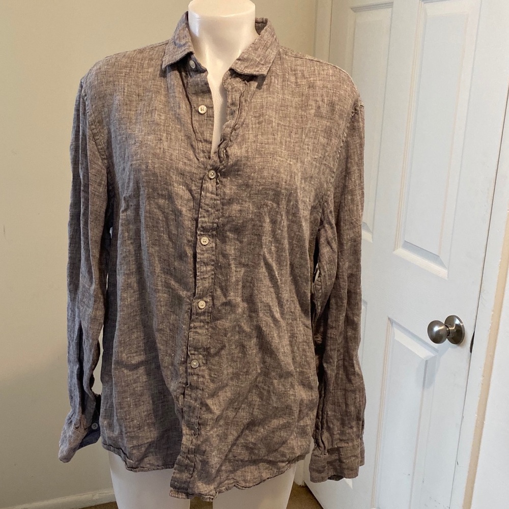 💖Banana Republic light grey button down